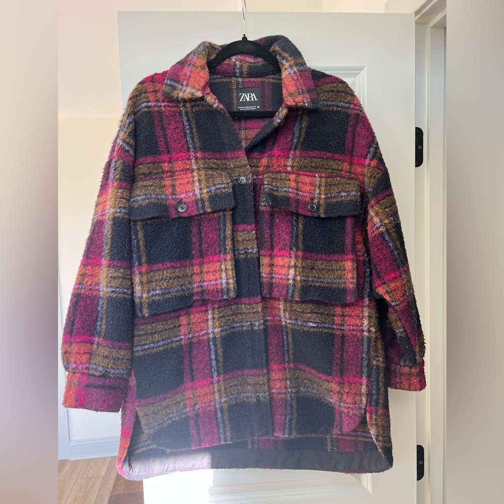 Zara wool blend oversized coat! Size XS-S